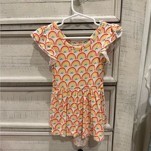 Little Sleepies Colorful Rainbow Dress with bodysuit 18-24mo